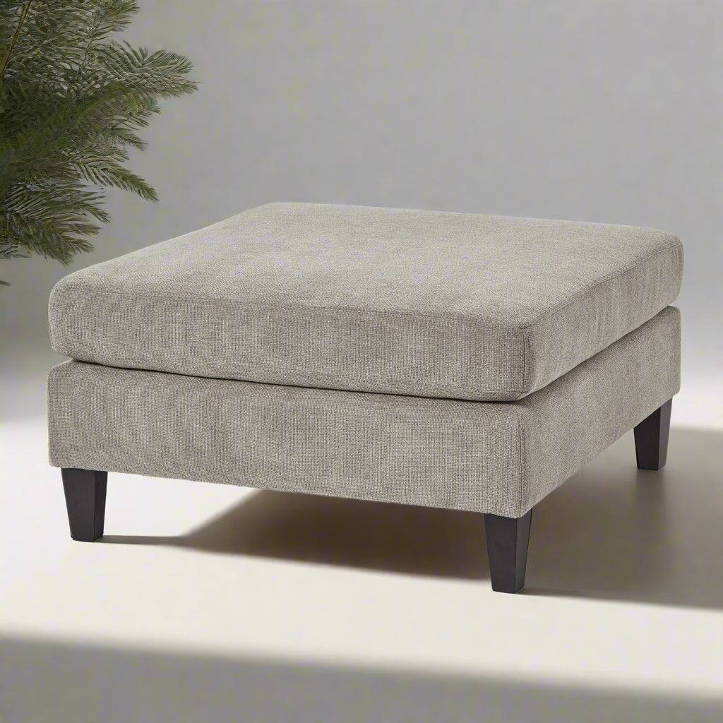 Vesper Taupe Ottoman Foot Stool