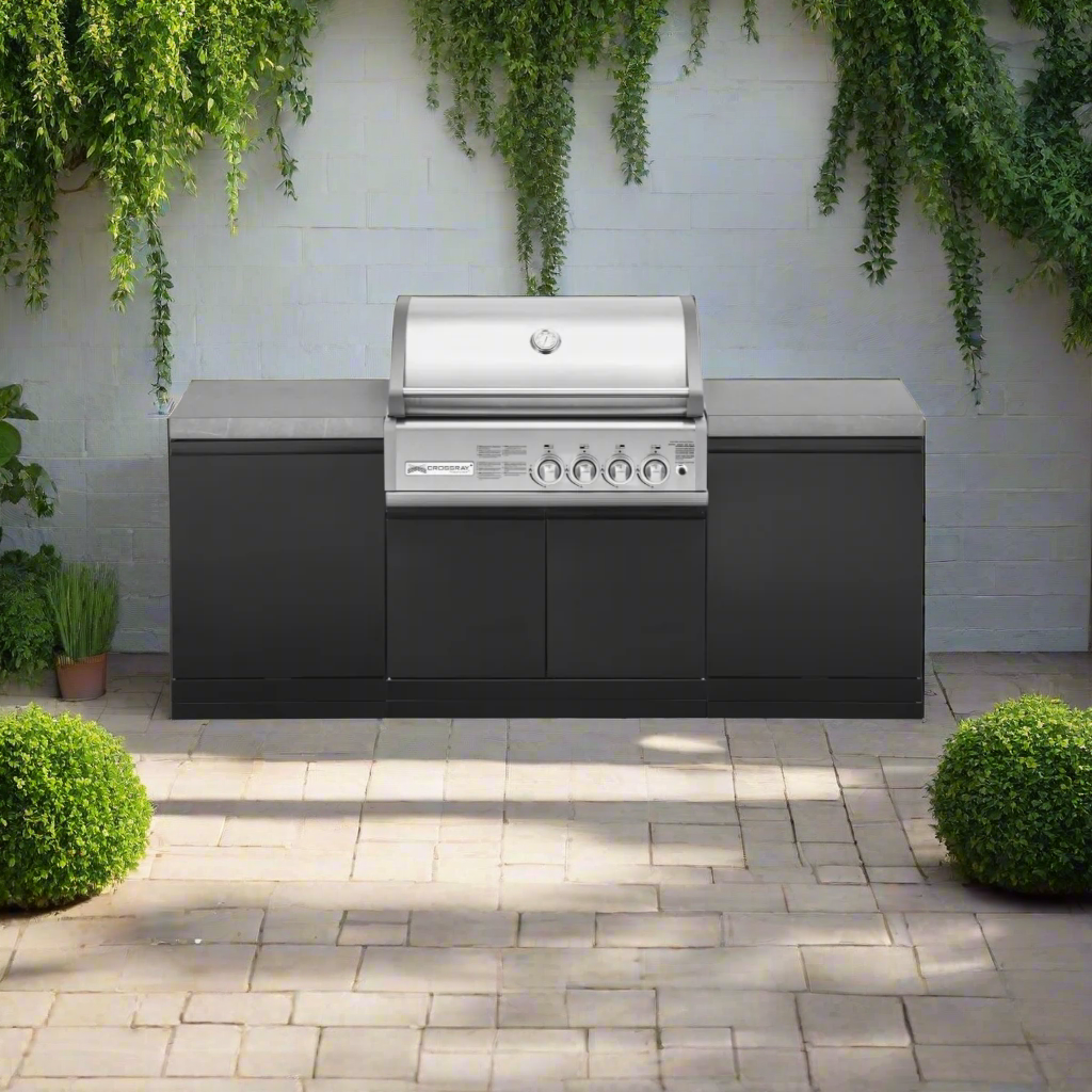 Grand Pro 215cm Series Crossray 4 Burner Modular Outdoor Kitchen