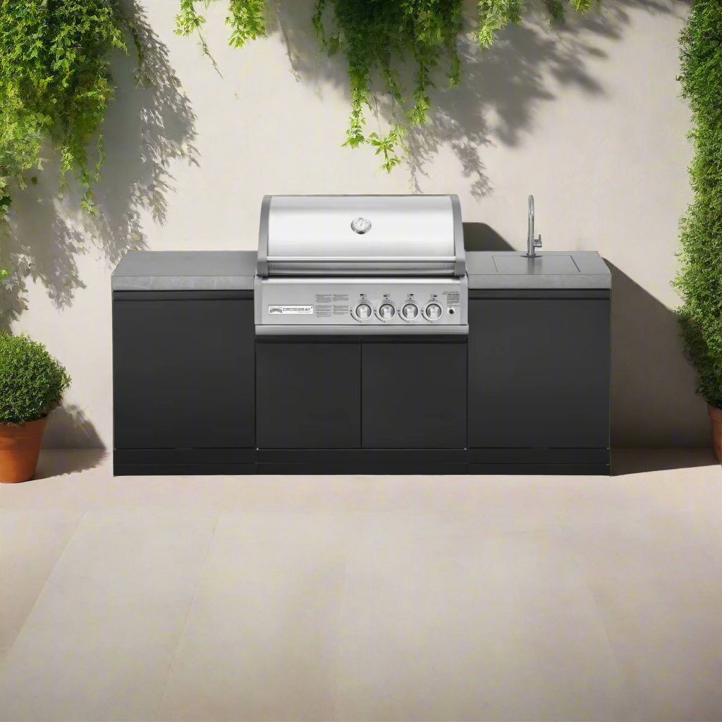 Grand Pro 272cm Series Crossray 4 Burner Modular Outdoor Kitchen
