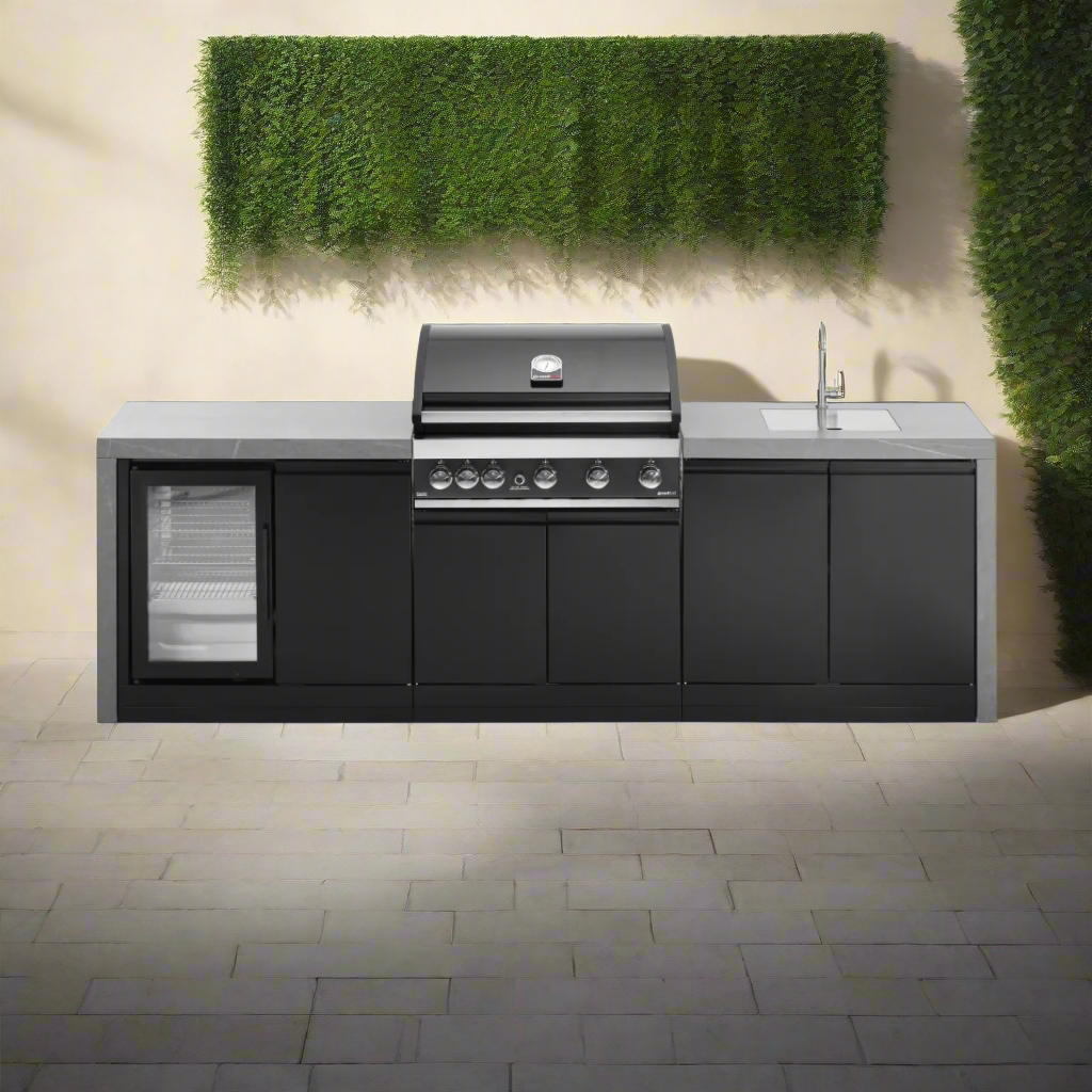 GrandPro 274 Maxim G5 Modular Outdoor Kitchen with Fridge & Sink Waterfall Edition