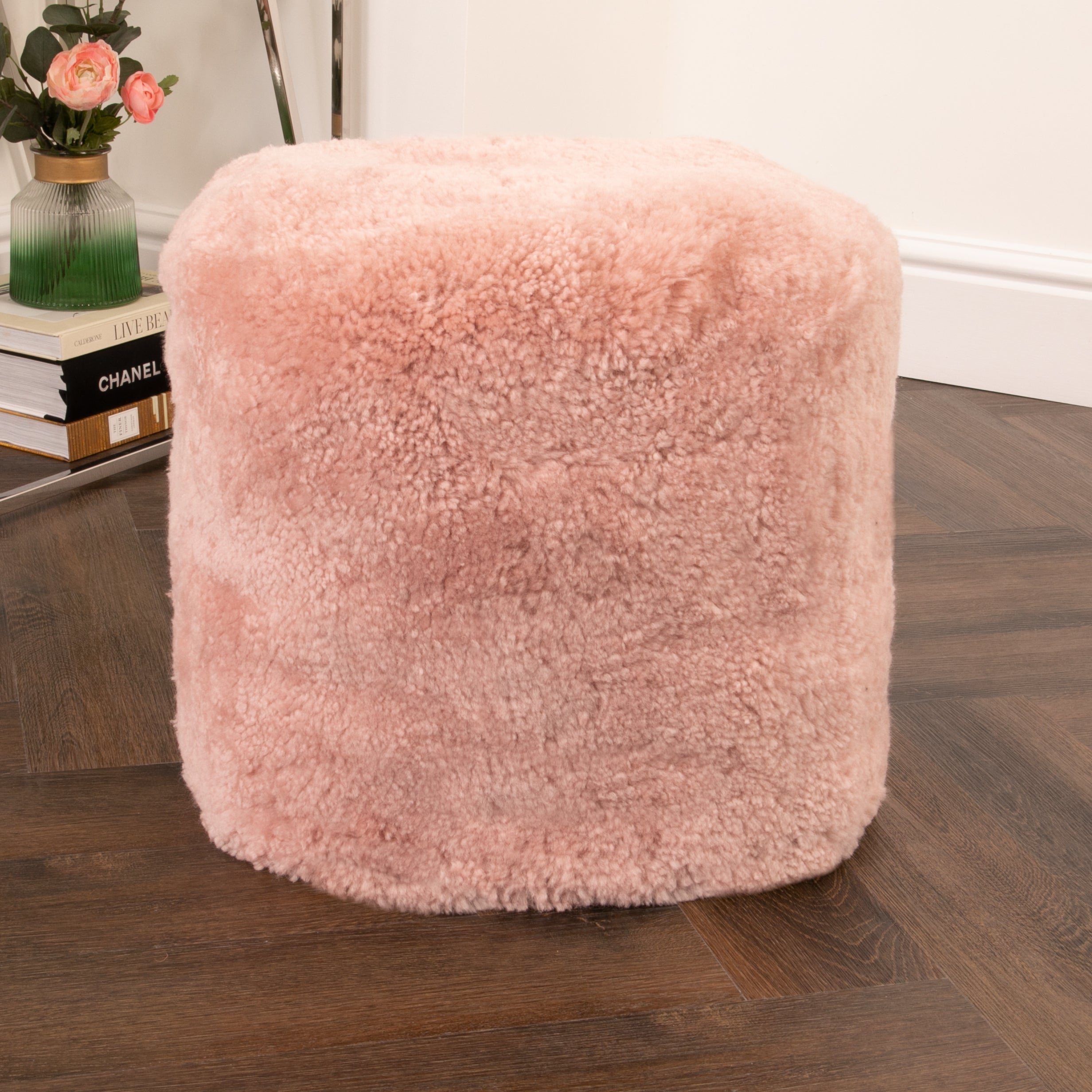 Natural New Zealand Short Pile Pouffe