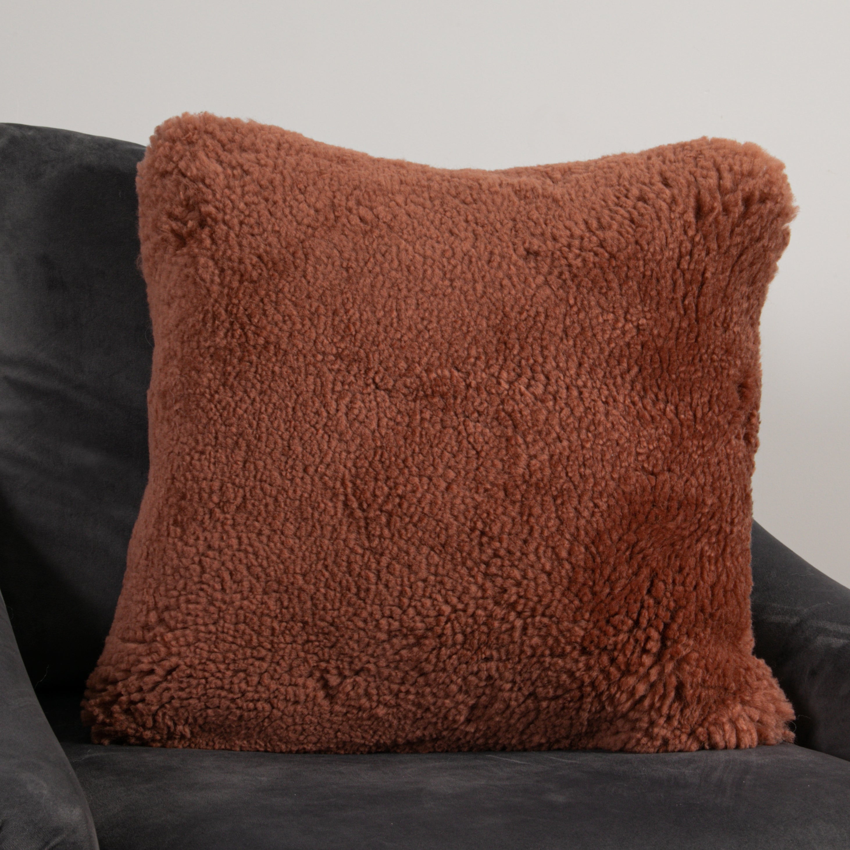 Natural New Zealand Sheepskin Short Pile Square Cushions