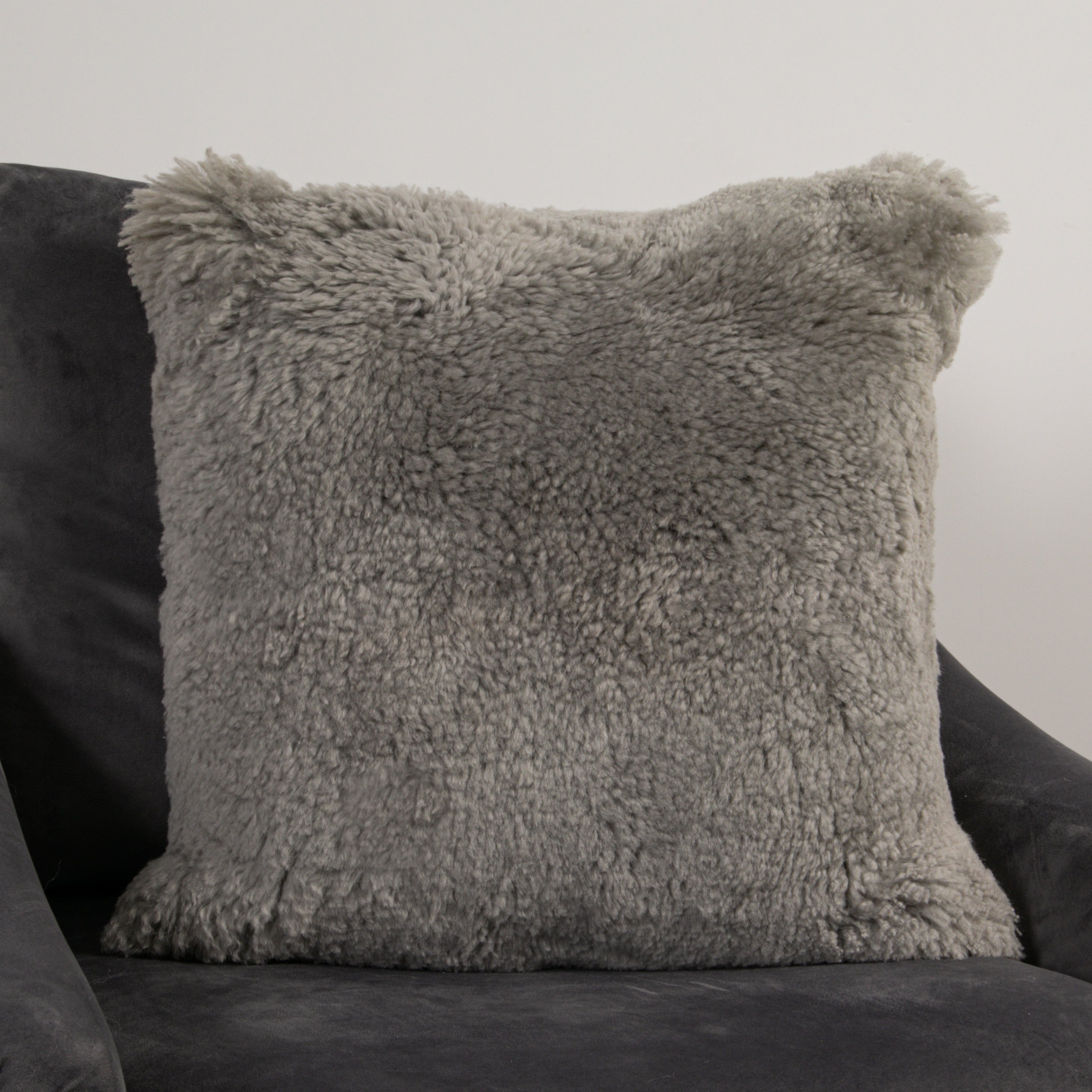Natural New Zealand Sheepskin Short Pile Square Cushions