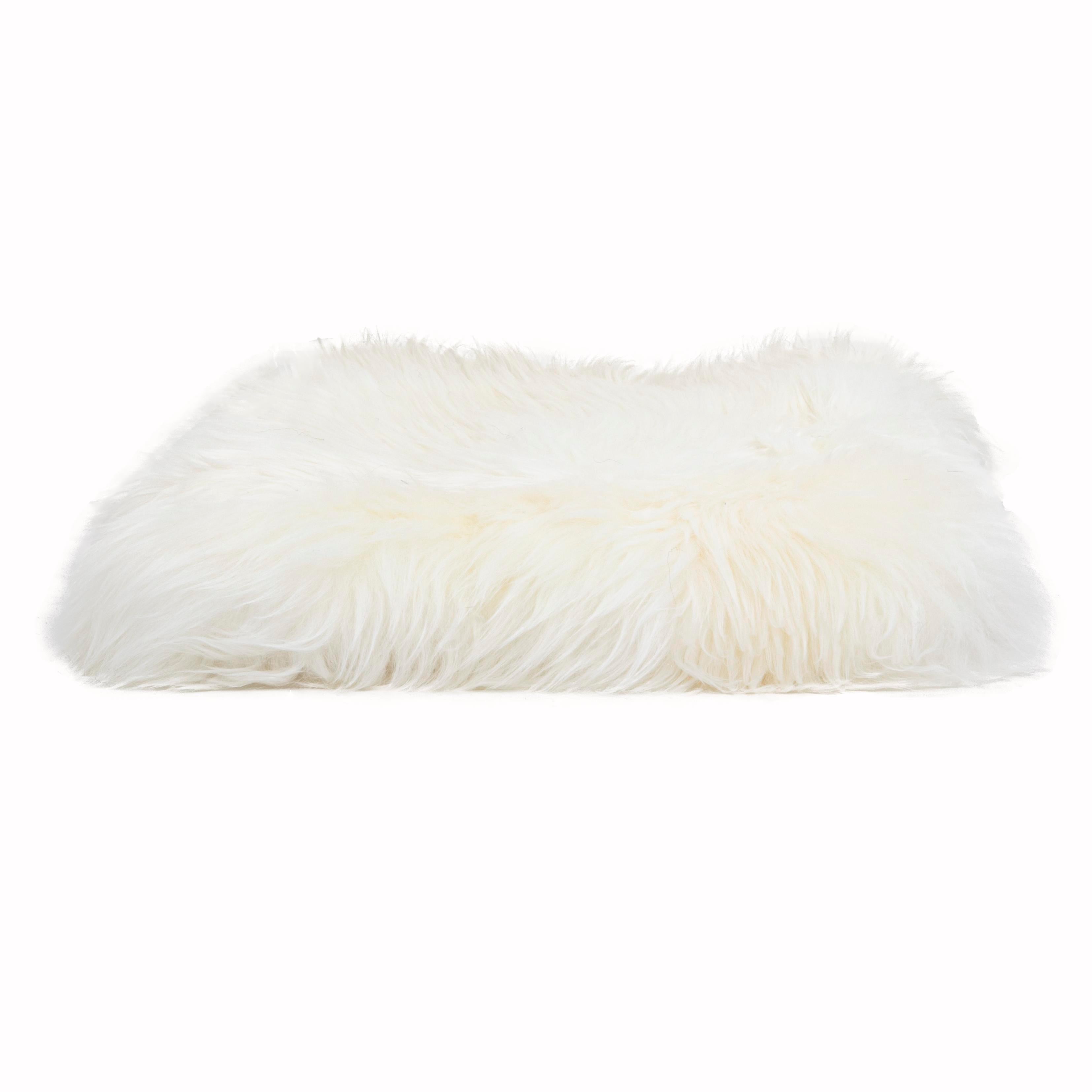 Natural New Zealand Sheepskin Square Chair Pad