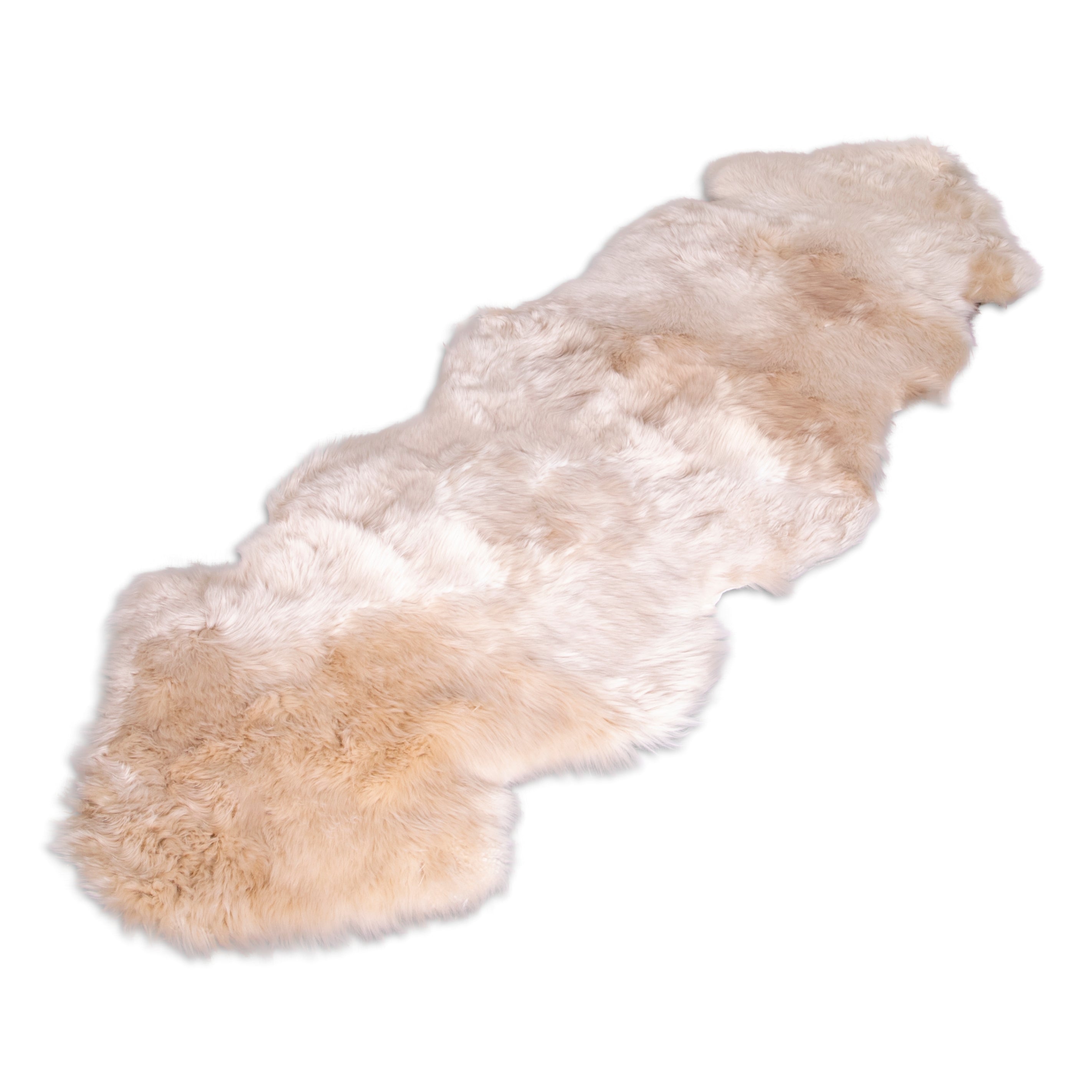 Natural New Zealand Dual Pelt Sheepskin Rug