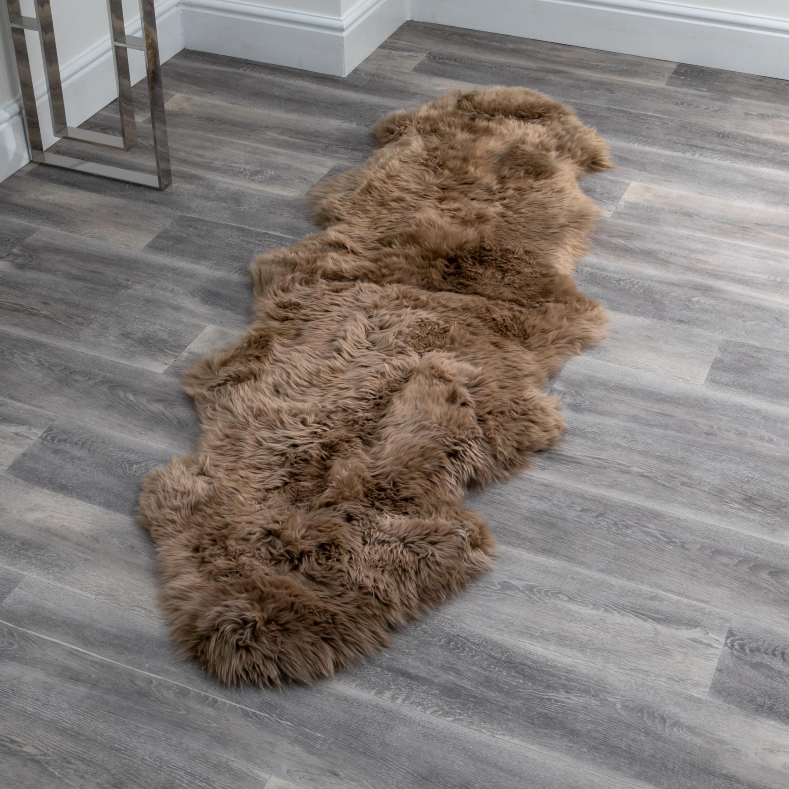 Natural New Zealand Dual Pelt Sheepskin Rug