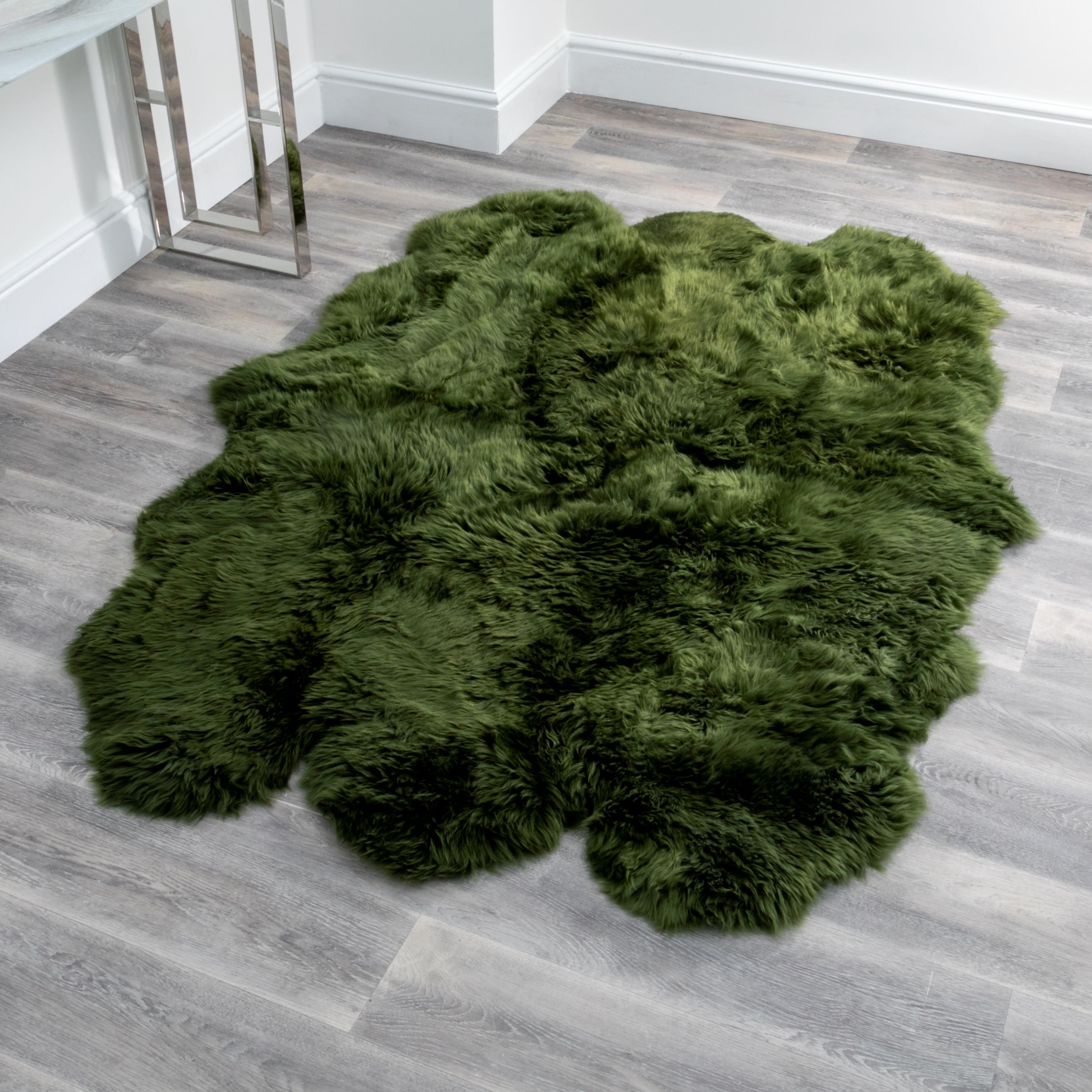 Natural New Zealand Sextuple Pelt Sheepskin Rug