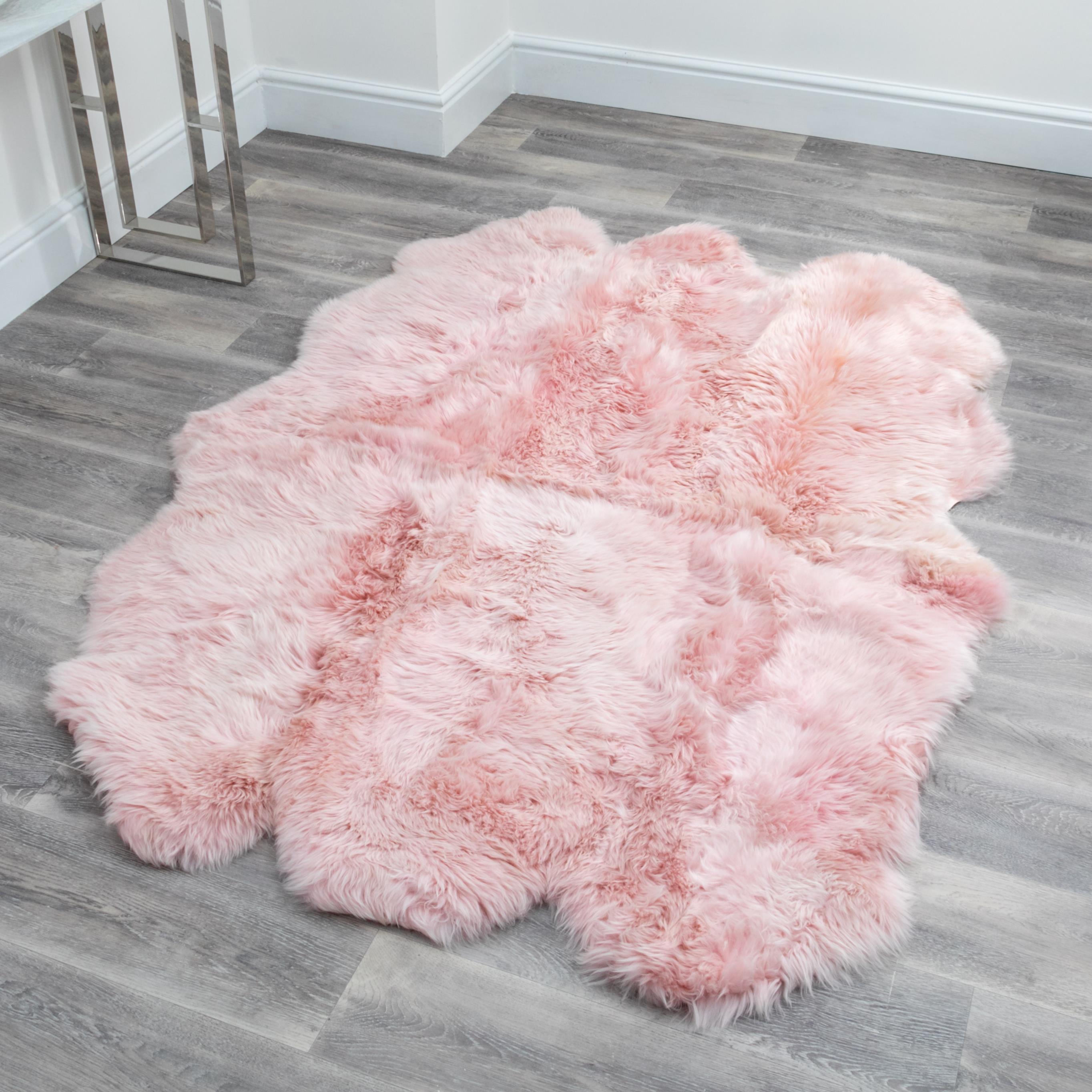 Natural New Zealand Sextuple Pelt Sheepskin Rug