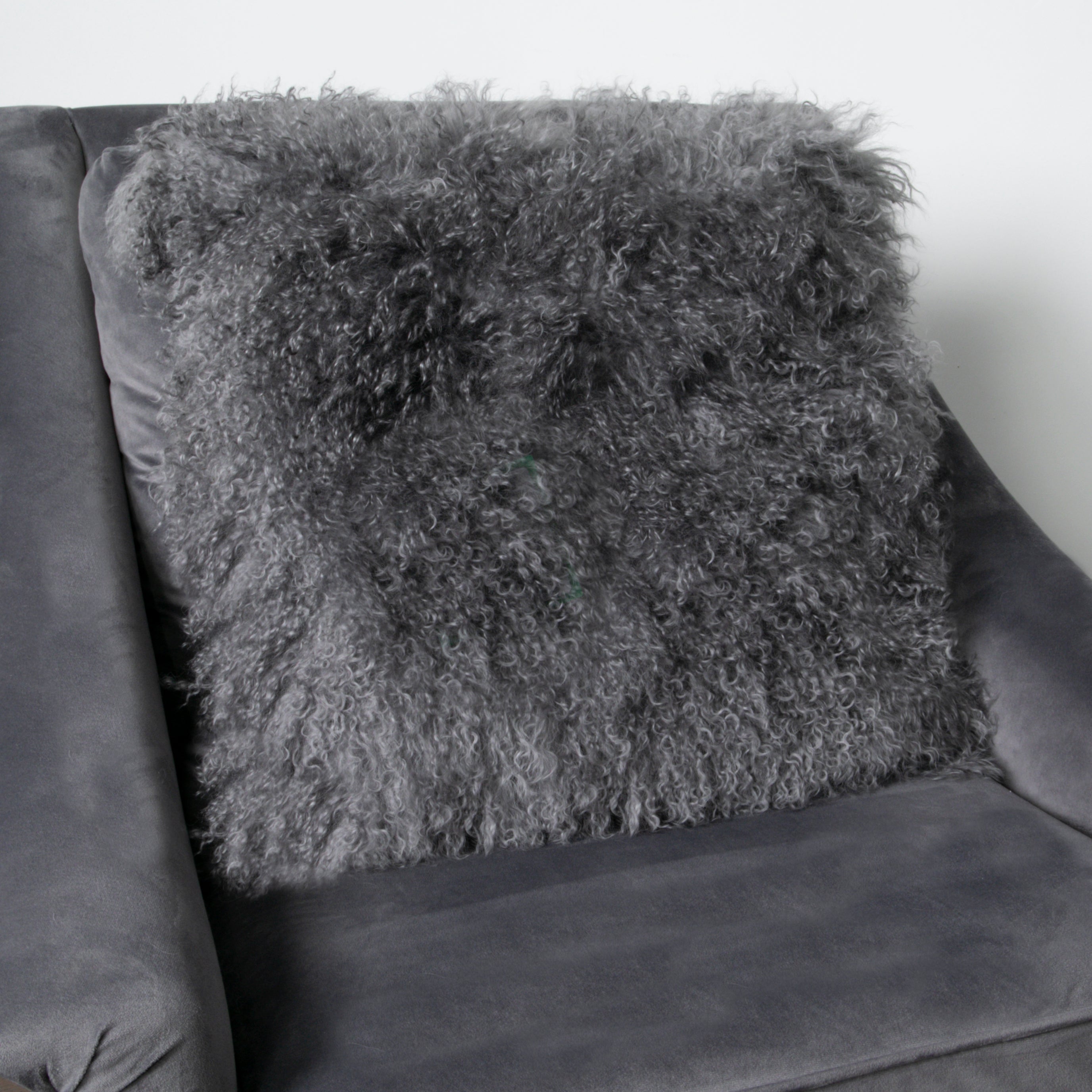 Natural New Zealand Sheepskin Curly Square Cushions