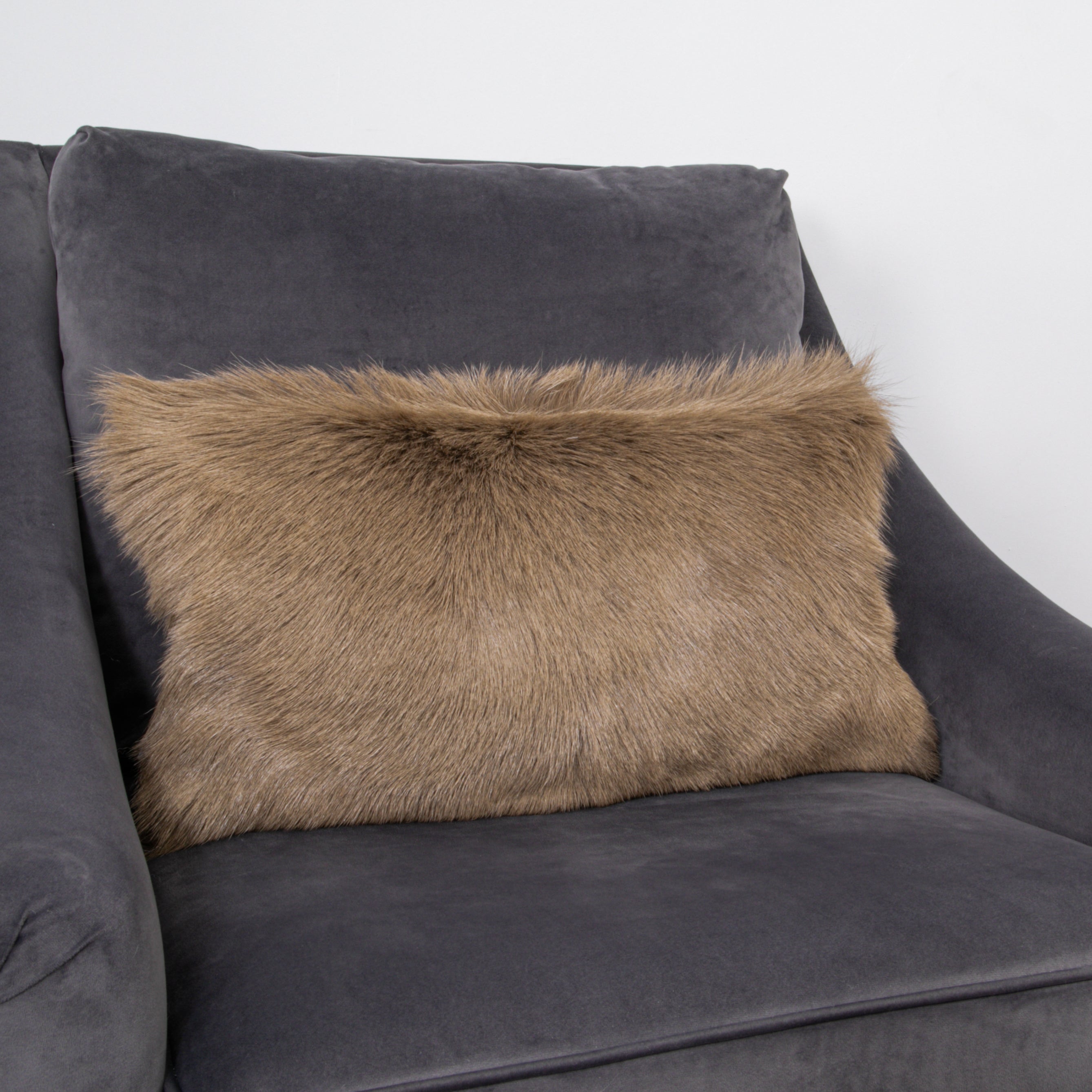 Natural Goatskin Long Cushions