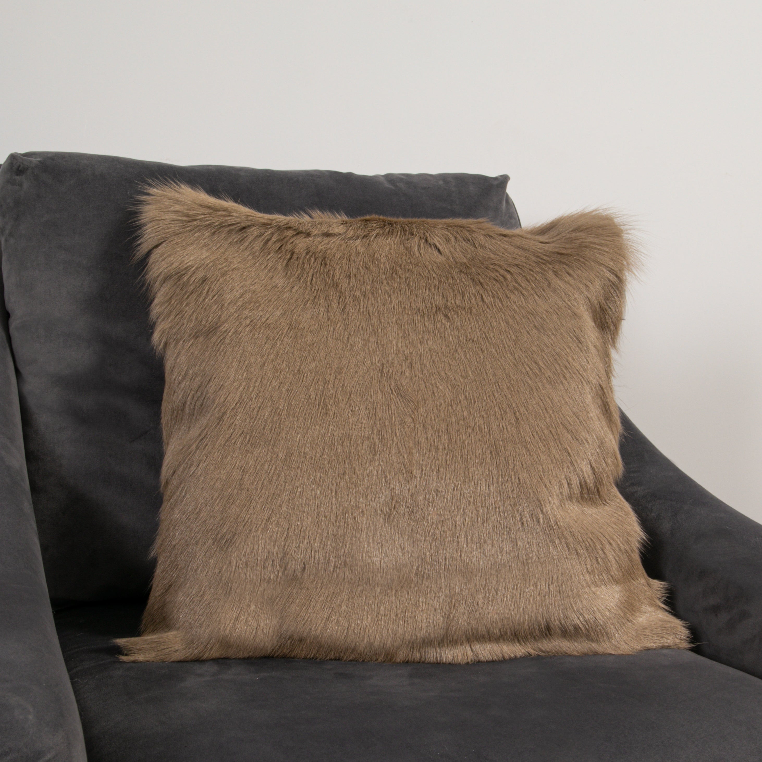 Natural Goatskin Square Cushions