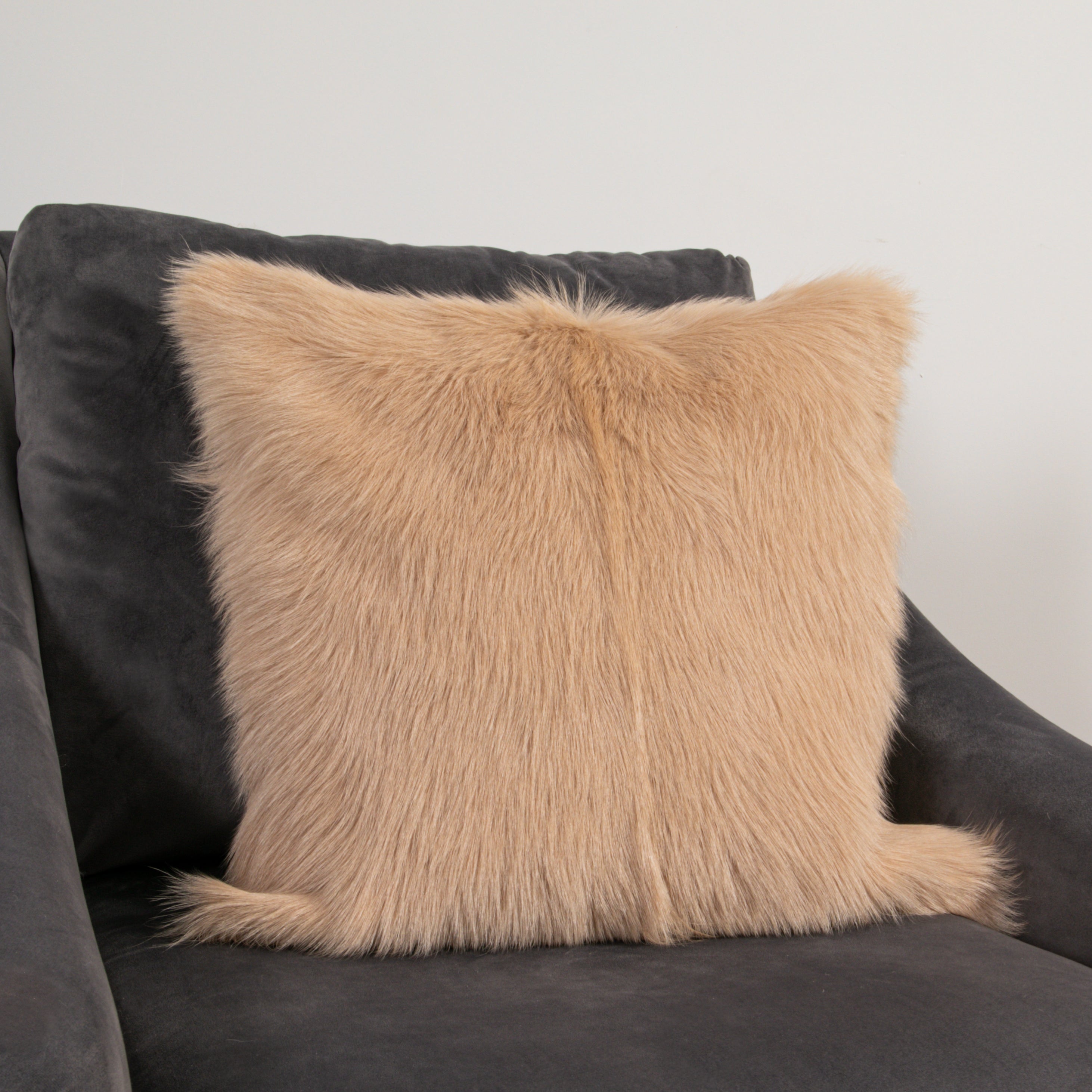 Natural Goatskin Square Cushions