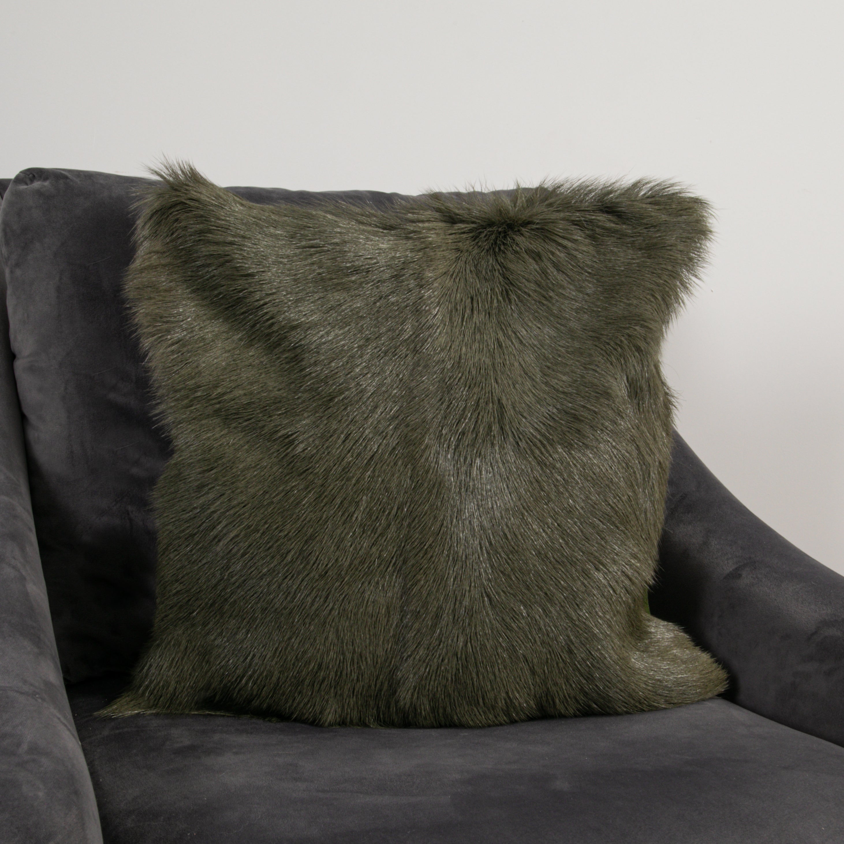 Natural Goatskin Square Cushions