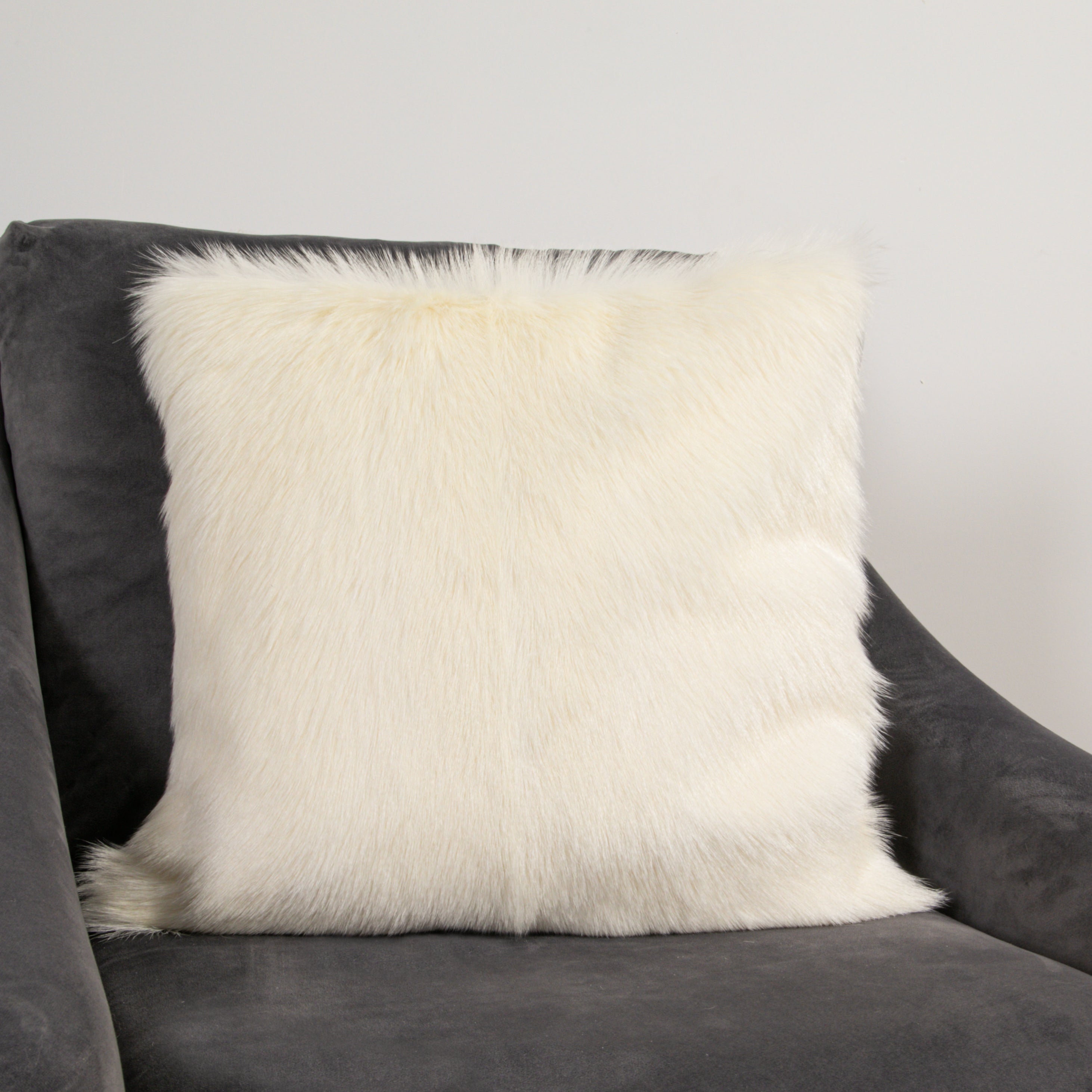 Natural Goatskin Square Cushions