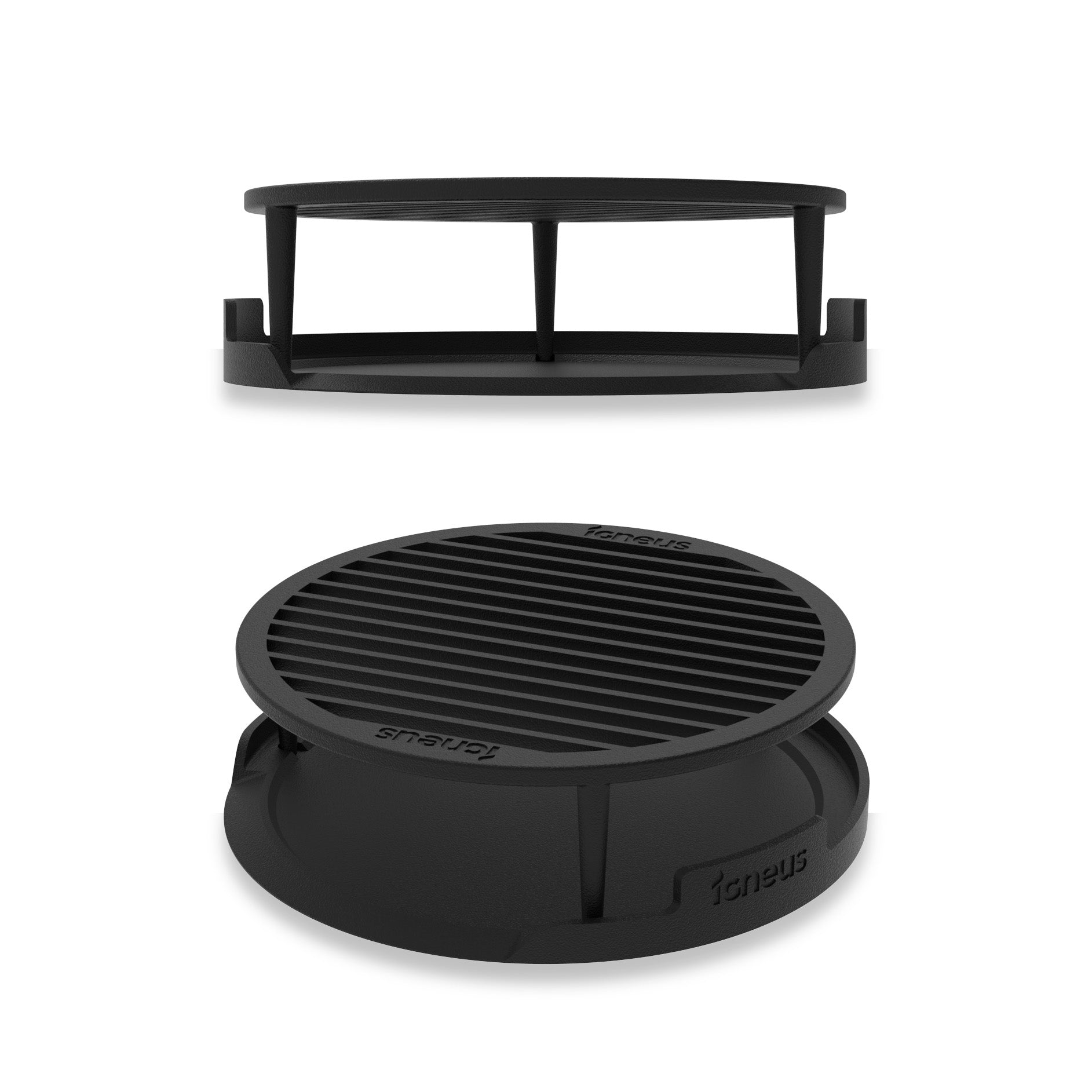 A white background image showing 2 different profiles of the tuscan grill for pizza ovens