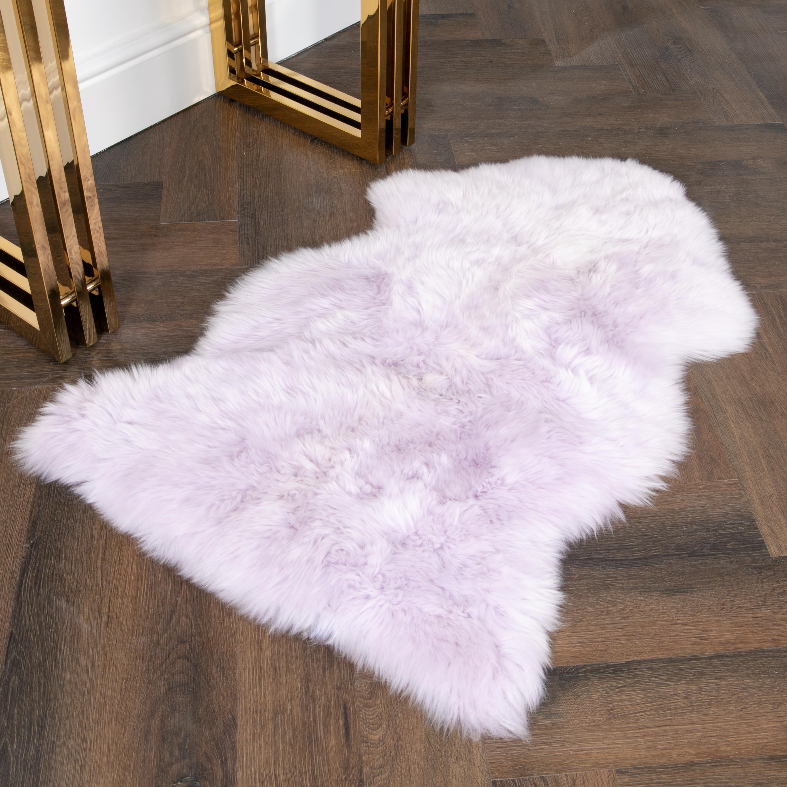 Natural New Zealand Large Long Pile Sheepskin Rug