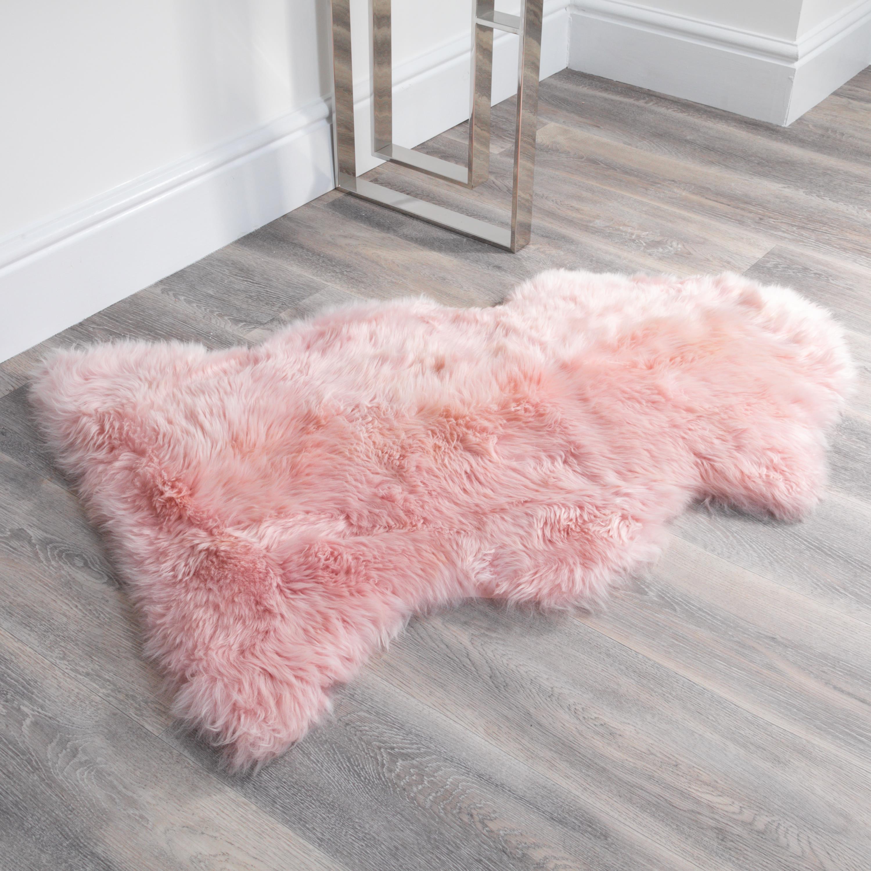 Natural New Zealand Large Long Pile Sheepskin Rug