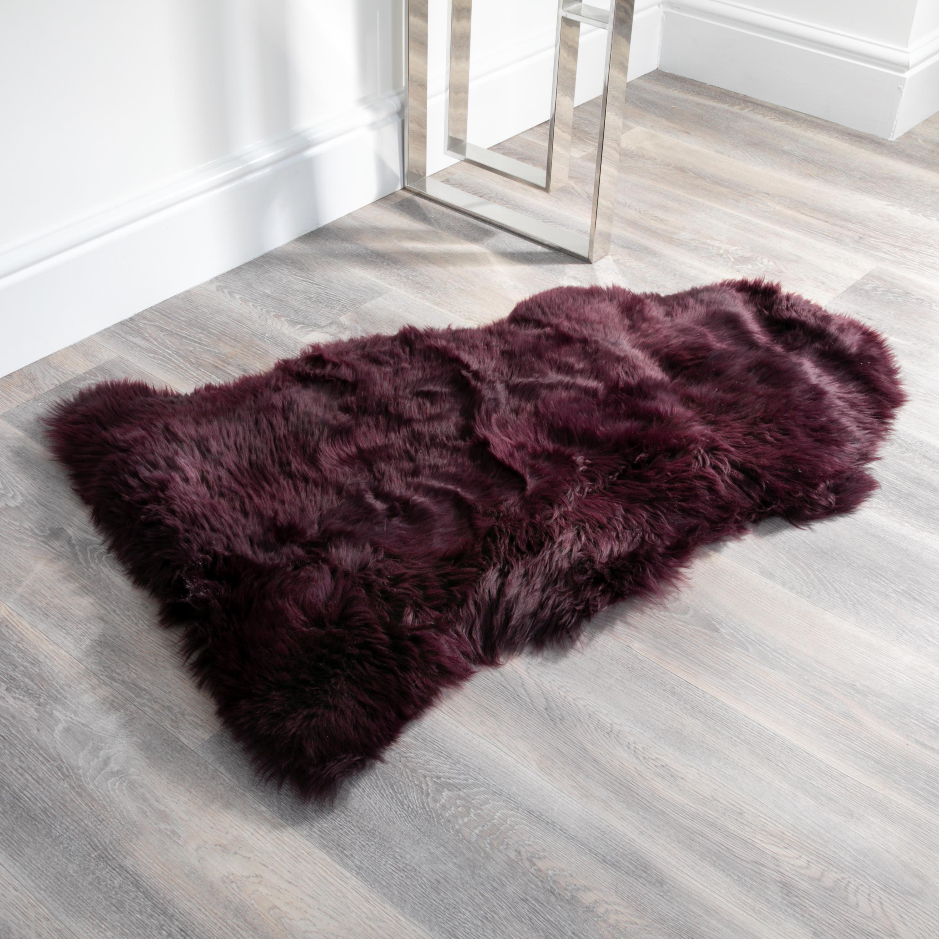 Natural New Zealand Large Long Pile Sheepskin Rug