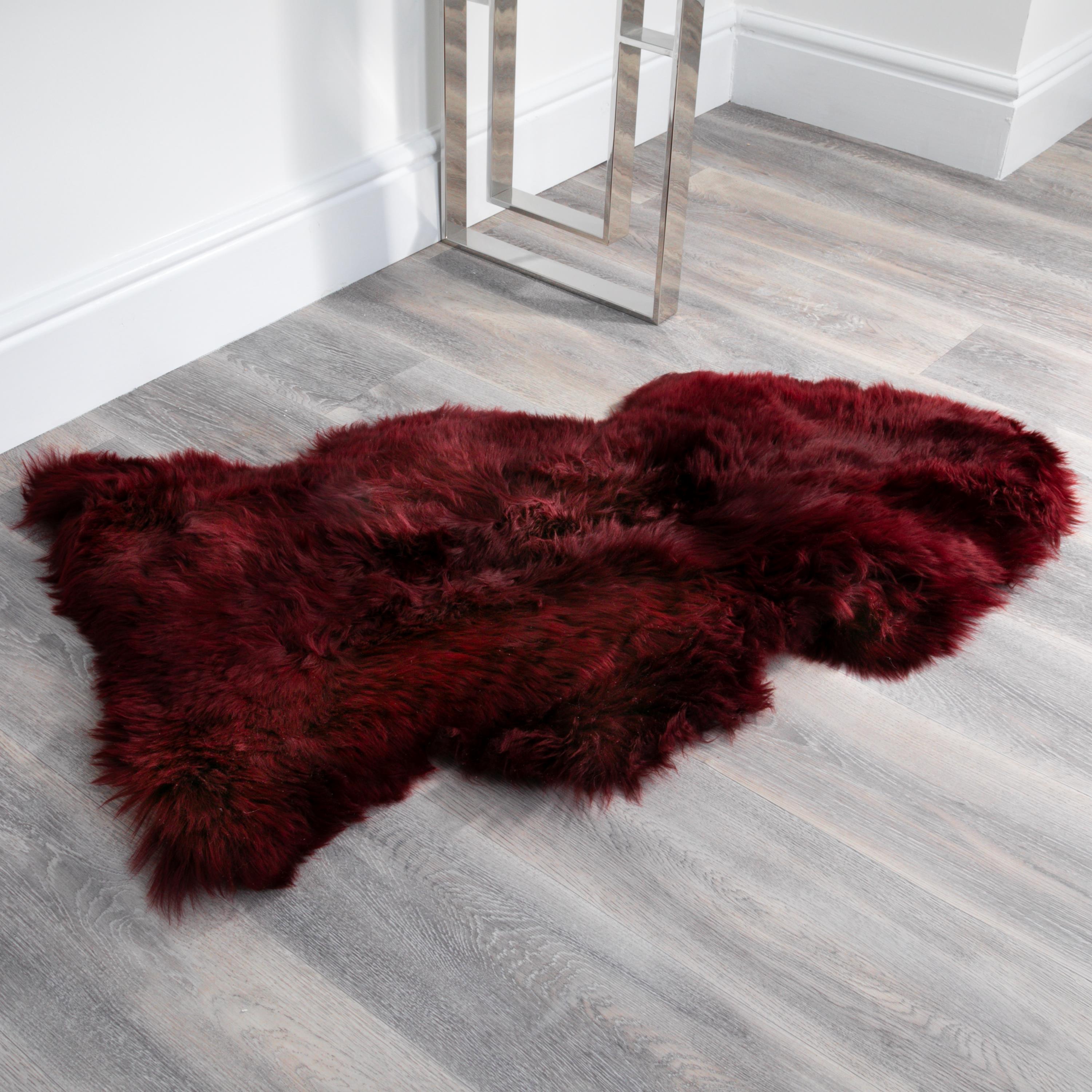 Natural New Zealand Large Long Pile Sheepskin Rug