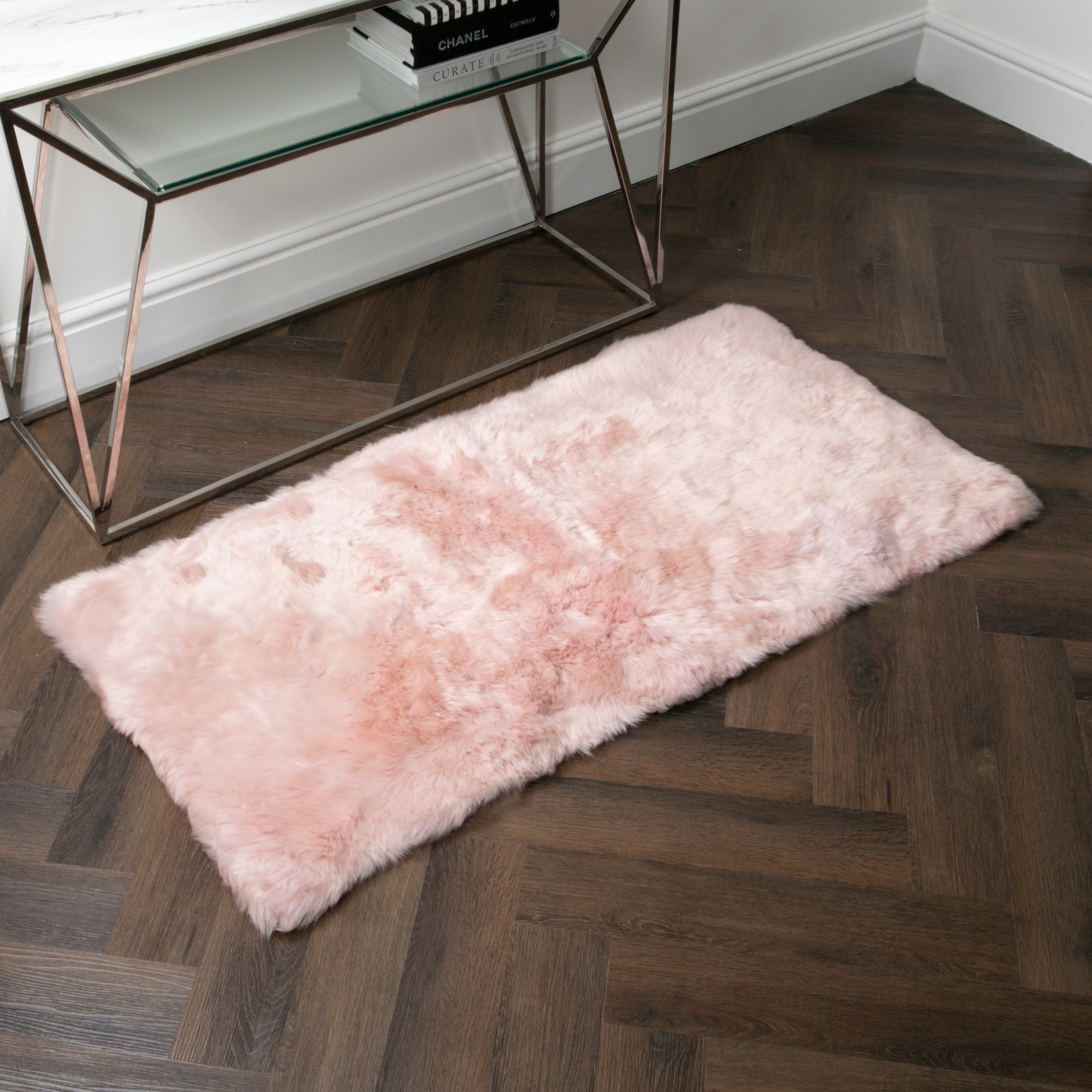 Natural New Zealand Rectangle Sheepskin Rug