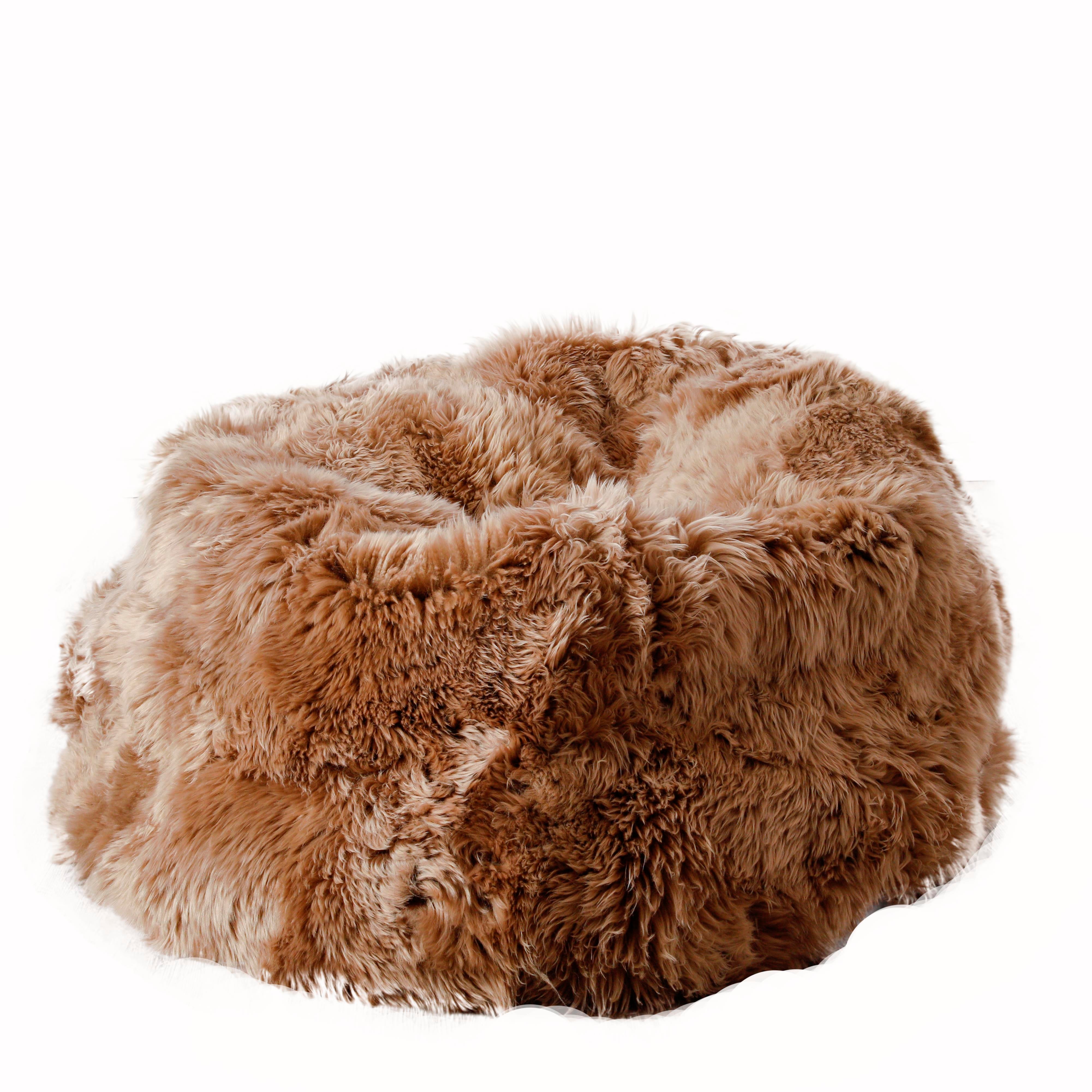 Natural New Zealand Sheepskin Beanbag