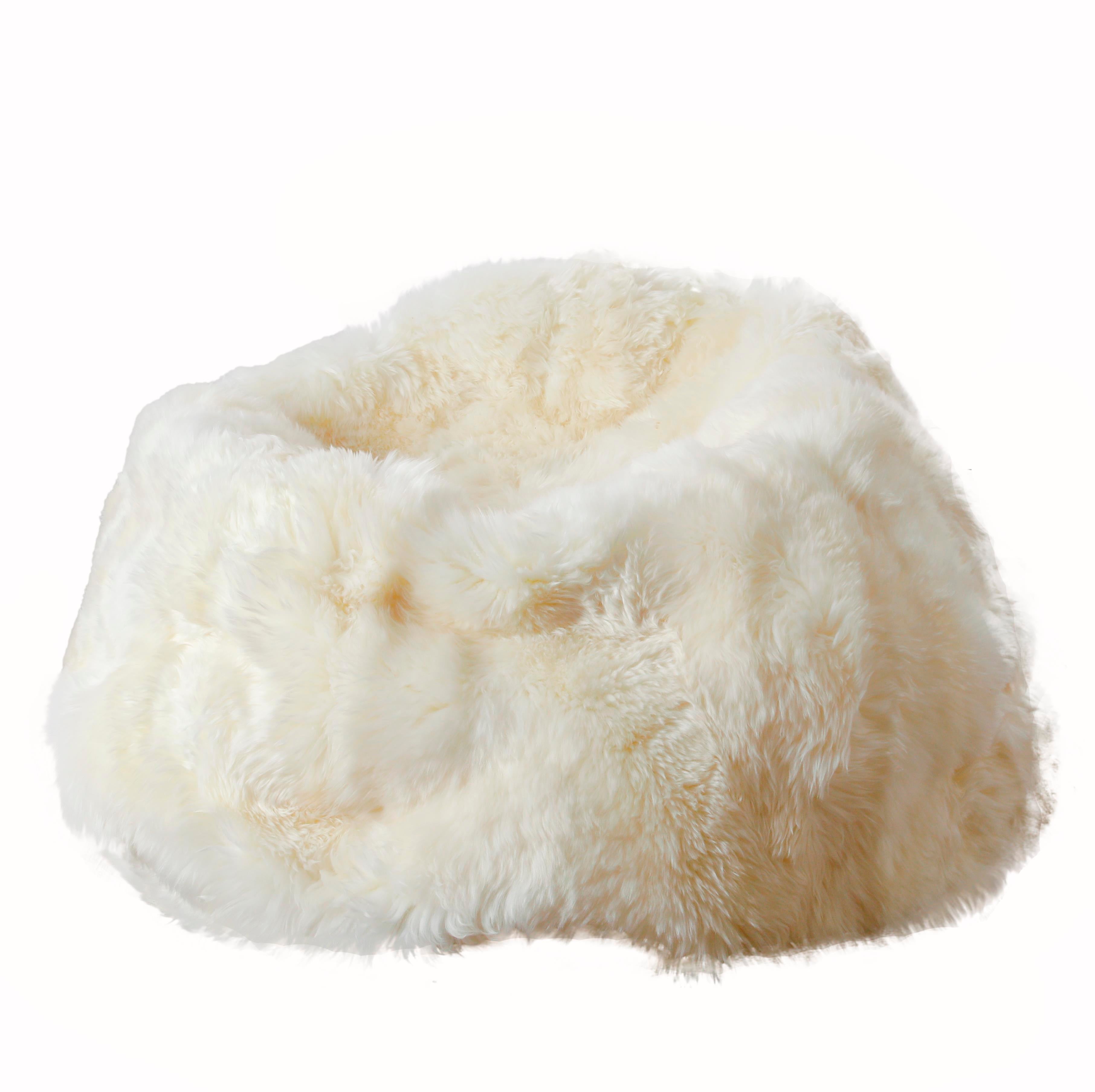 Natural New Zealand Sheepskin Beanbag