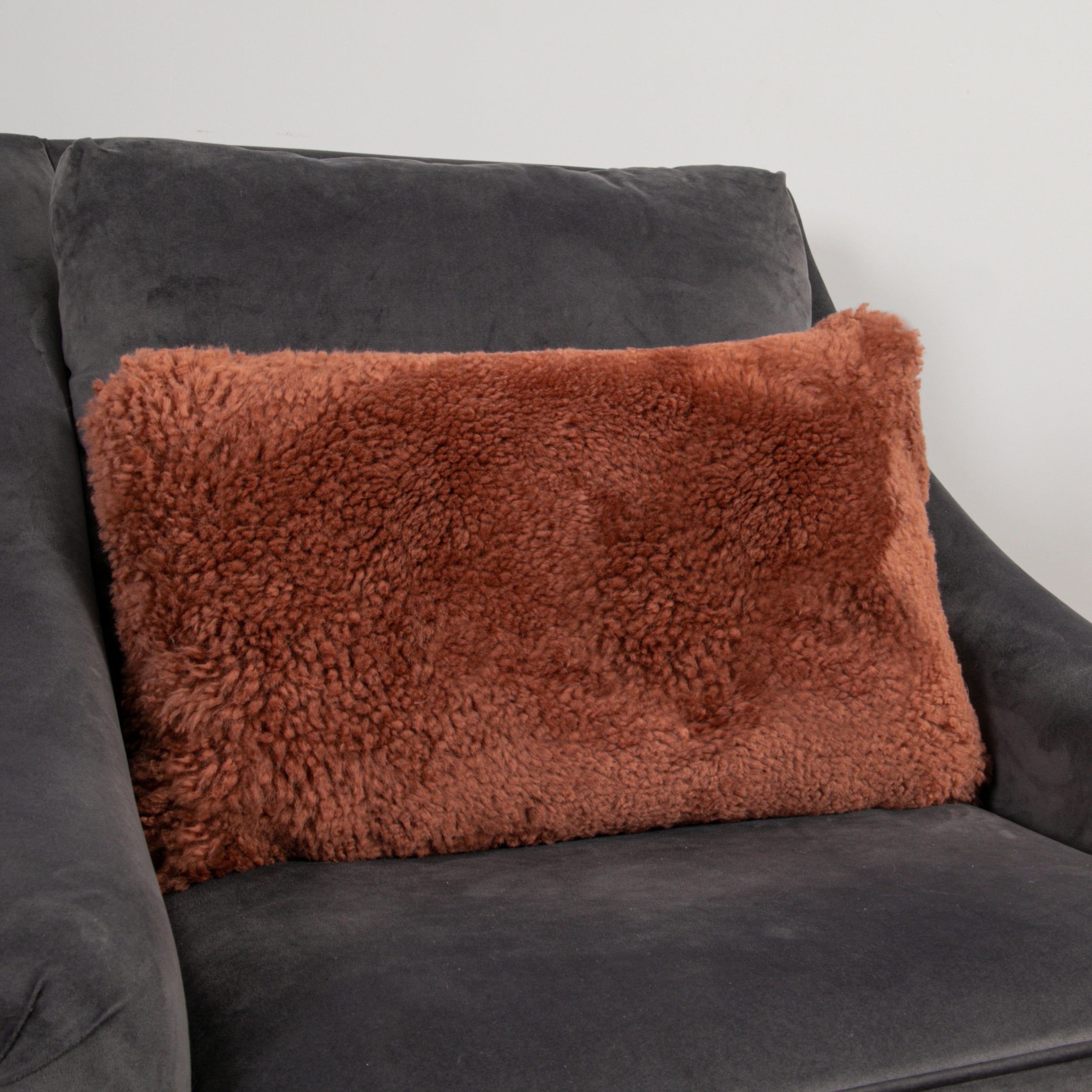 Natural New Zealand Sheepskin Short Pile Long Cushions