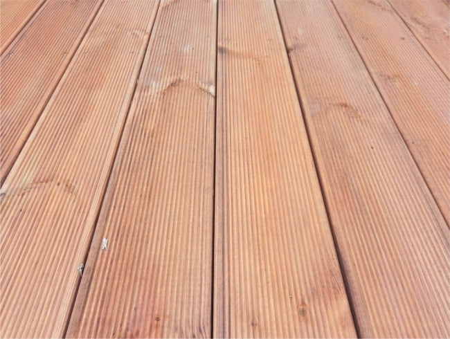 A top down image showing some constructed terrace wood.