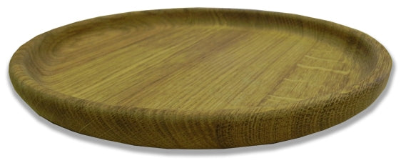 A white background image showing a side profile of the wooden dish that comes as an accessory option for BBQ hut's and grills.